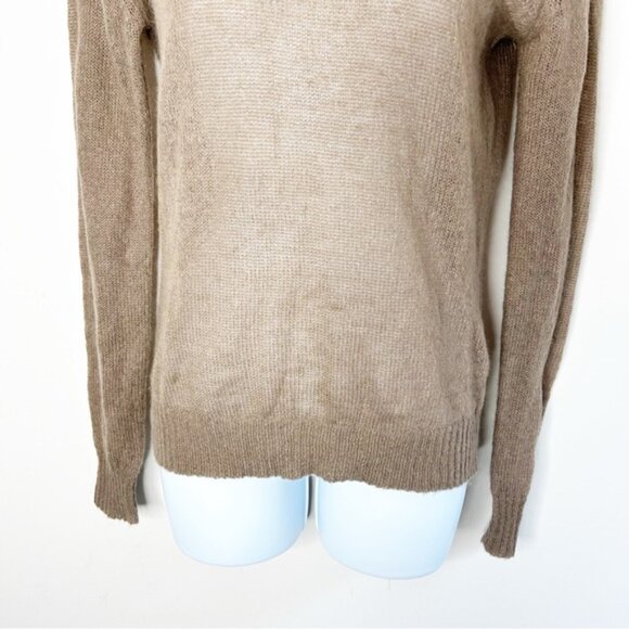 Hudson's Bay Moon Women's Sweater Mohair wool Knit Brown Lightweight Size Small - Picture 5 of 13